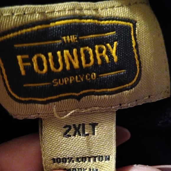 2XL Men's soft black long sleeve zip up shirt - Picture 5 of 5